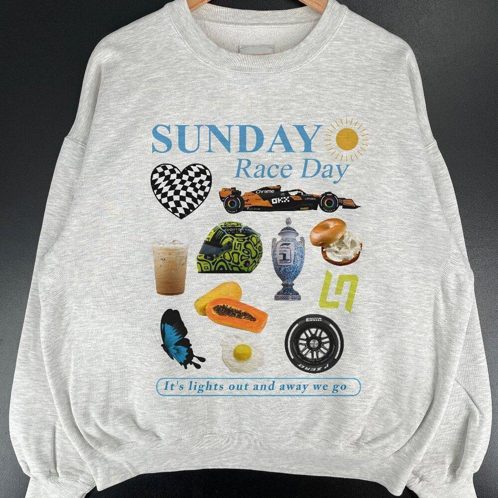 Mclaren 2024 Formula One F1 Lando Norris Oscar Race Day Graphic Sweatshirt